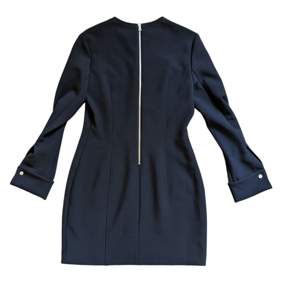 Acne Studios Pre-Fall 2016 Ebele Black Fitted Long Sleeve Mini Dress - 40 / US 8 - Picture 8 of 12